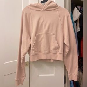 Light Pink Aerie Cropped Sweatshirt